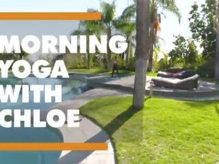 Morning yoga ends up in outstanding sex film with Chloe Amour - itsPOV