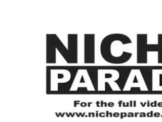 NICHE PARADE - Young&comma; Competitive Pornstars Jocelyn Stone And Kira Perez Enter Competition To Find Out Who Can lead A lad Cum Faster With Their Hands