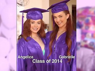 GIRLS GONE WILD - Surprise graduation party for teens ends with lesbian sex clip