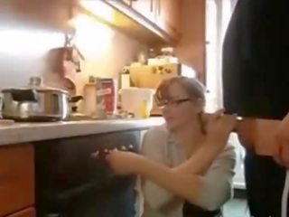 Adorable Wife With Such Amazing Tits Fucking At Kitchen