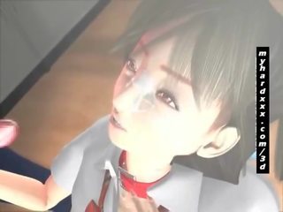 Superior 3D Hentai sweetheart Gives Titjob