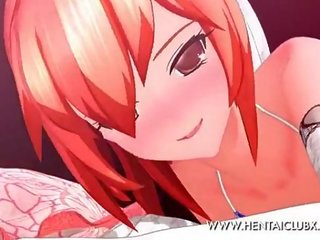 Anime girls Futanari girl Hikari Summer Masturbation 3D nude