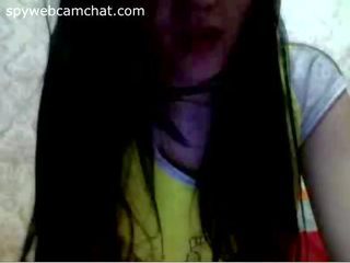 Naughty teen lover is teasing on chatroulette (no nude)