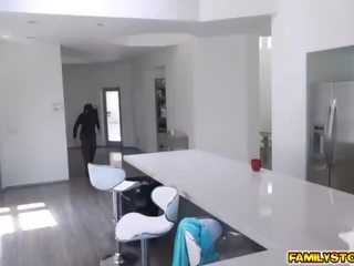 Jade Nile doggystyle fuck by step dad the ski mask way